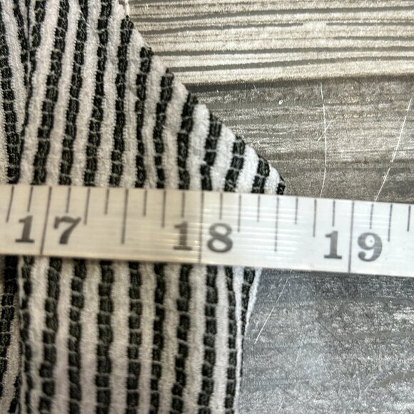 JustFab Womens Midi Dress Size L  Nautical Fisherman Stripe Drawstring Front - Picture 7 of 10